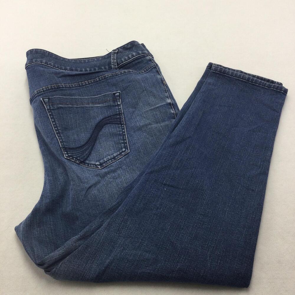 Lane Bryant Jegging Jeans Womens 26 Blue Medium Wash Genius Fit Stretch Denim